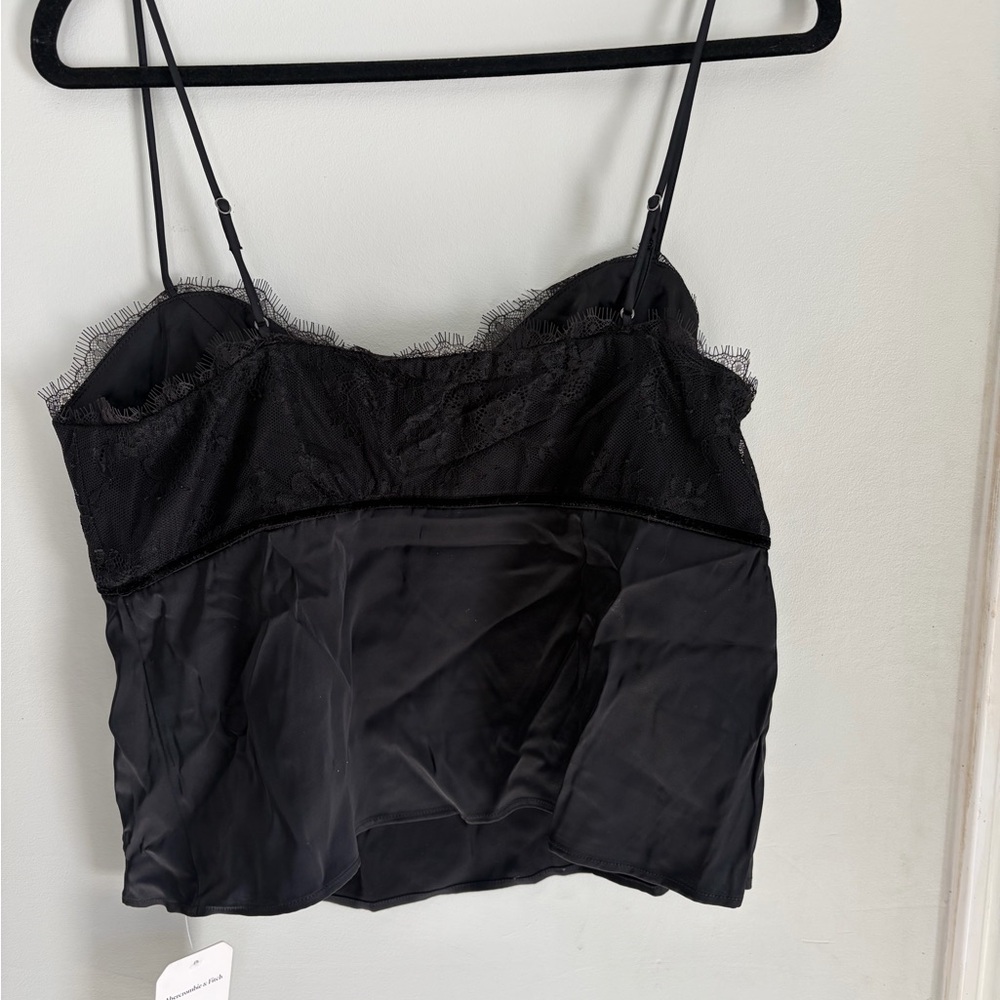 Abercrombie & Fitch Black Lace Cami- NWT! - Picture 2 of 6